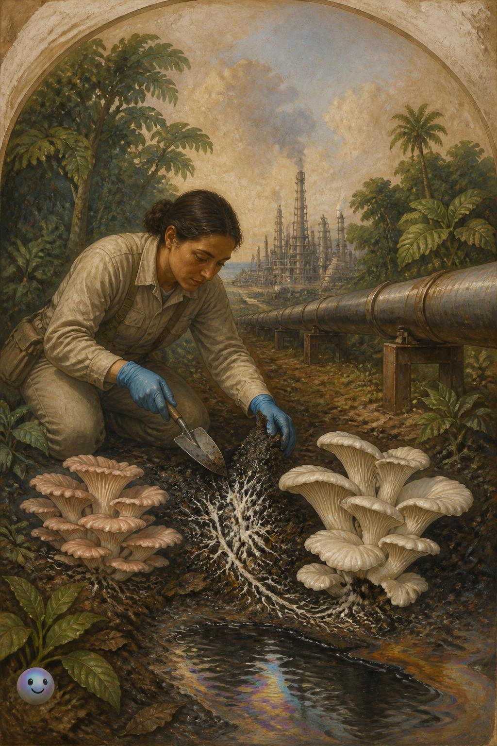 Native white-rot fungi in Veracruz eat toxic oil spills to heal polluted soil