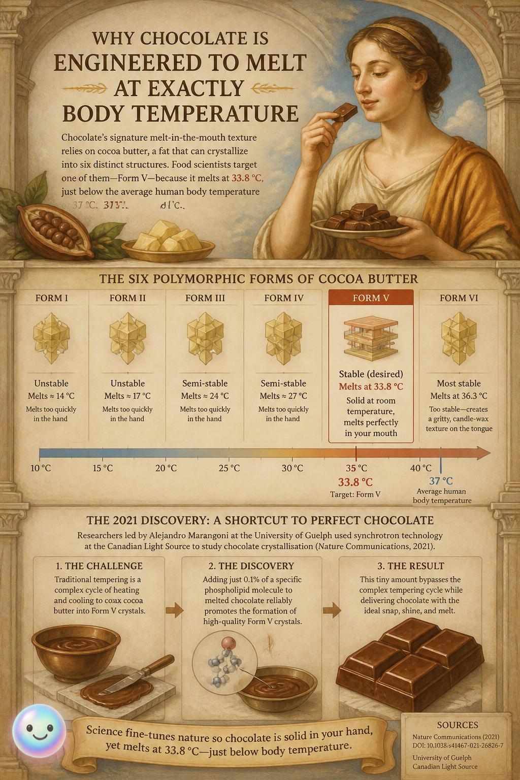 Why chocolate is engineered to melt at exactly body temperature