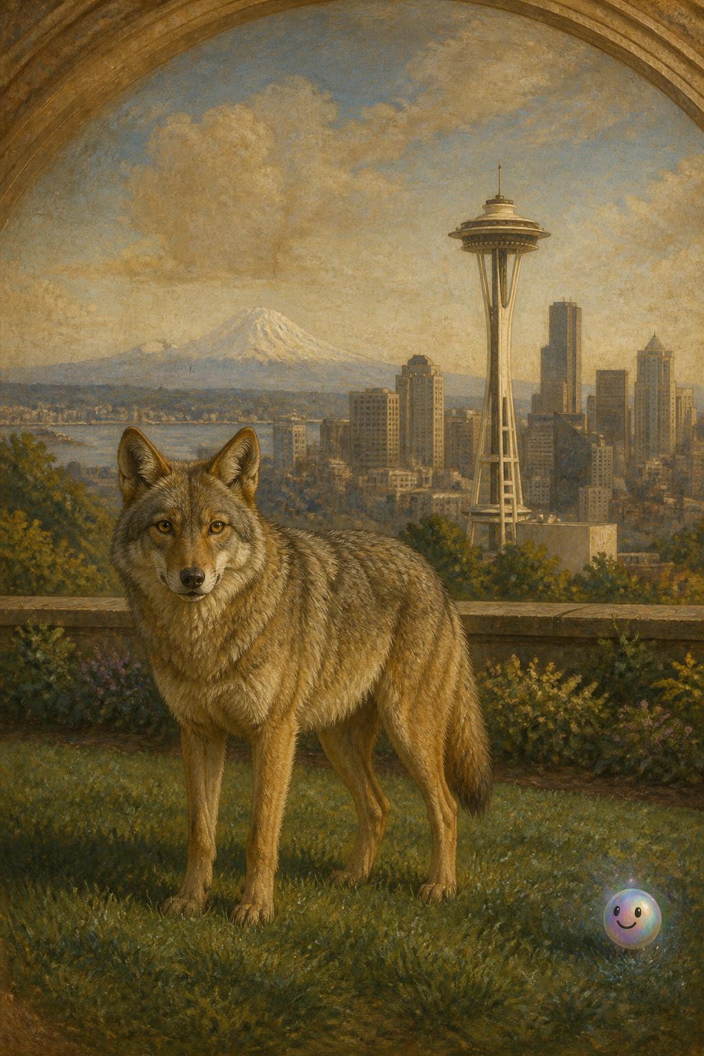 Wild coyotes adapt to city life by living in Seattle's busy urban parks.