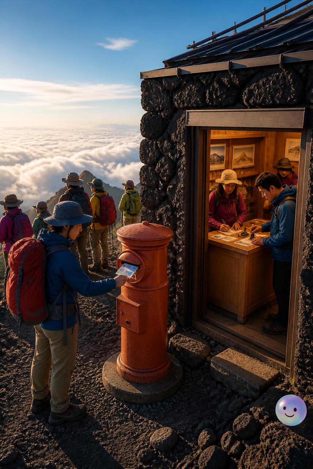 Resulta que hay una oficina de correos real en la mismísima cima del Fuji.