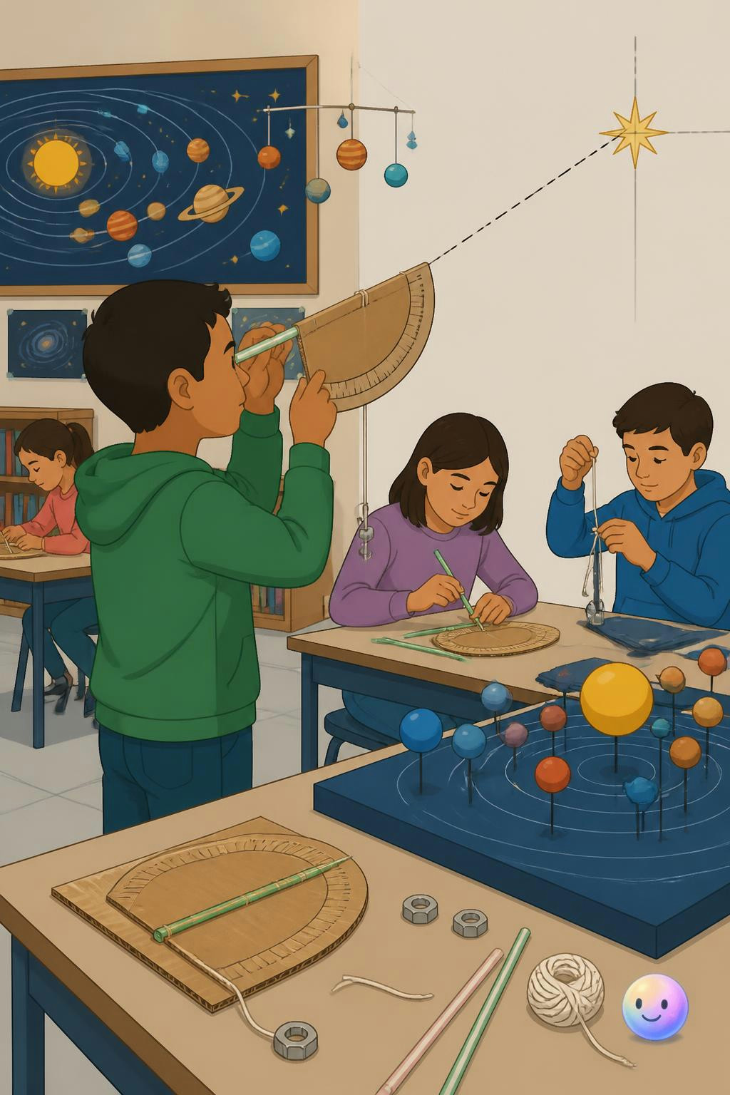 Diseñar astrolabios de cartón en sexto de primaria revela la física oculta en la astronomía.