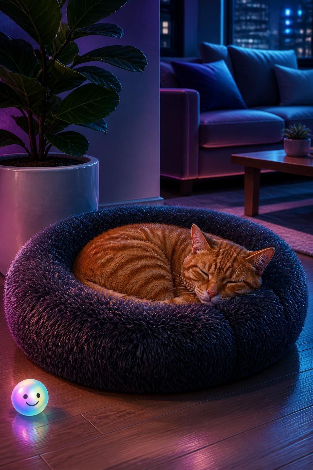 Cats sleep on their backs only when they feel completely safe.