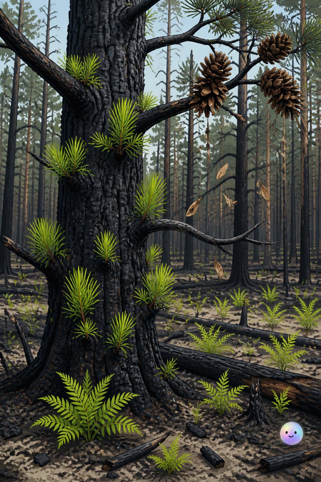 It turns out these pines actually need wildfires to release their seeds.