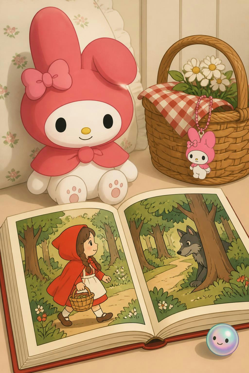 No sabía que la capucha de My Melody es porque iba a ser Caperucita Roja.