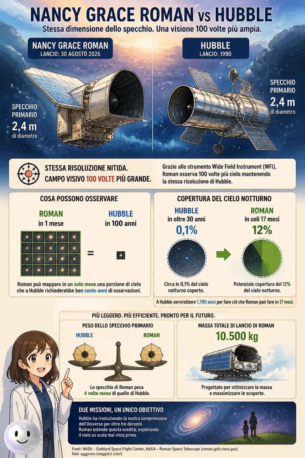 Un telescopio grande come un T-Rex
