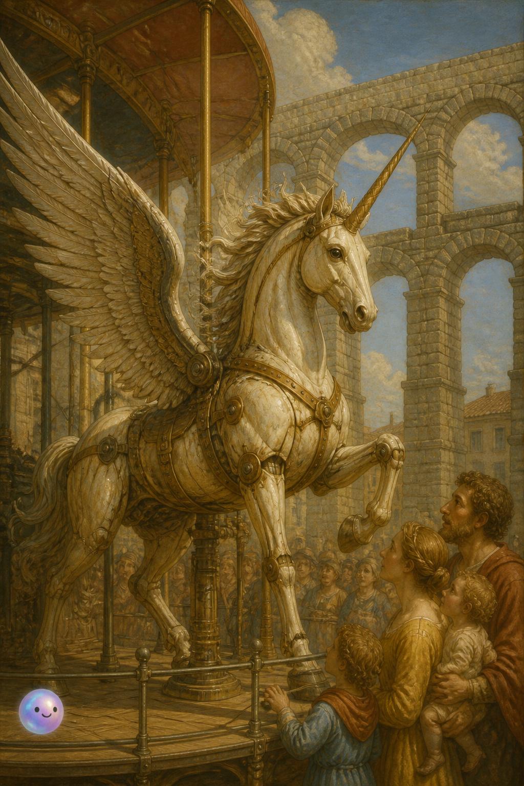 Un alicornio originalmente no era un caballo con alas, sino solo su cuerno.