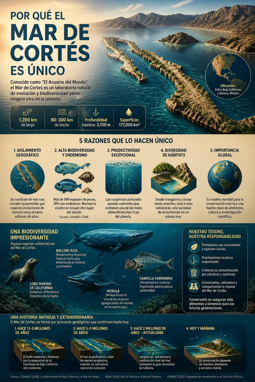 Este rincón es tan biodiverso que Cousteau lo llamó el acuario del mundo.
