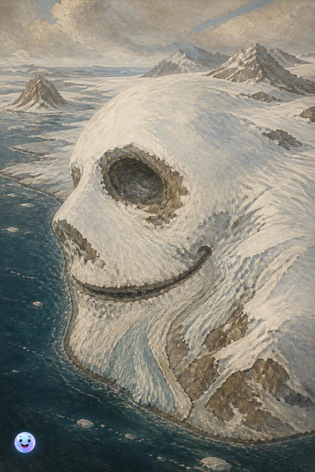 Antarctica's Spooky 'Ice Skull' From Space