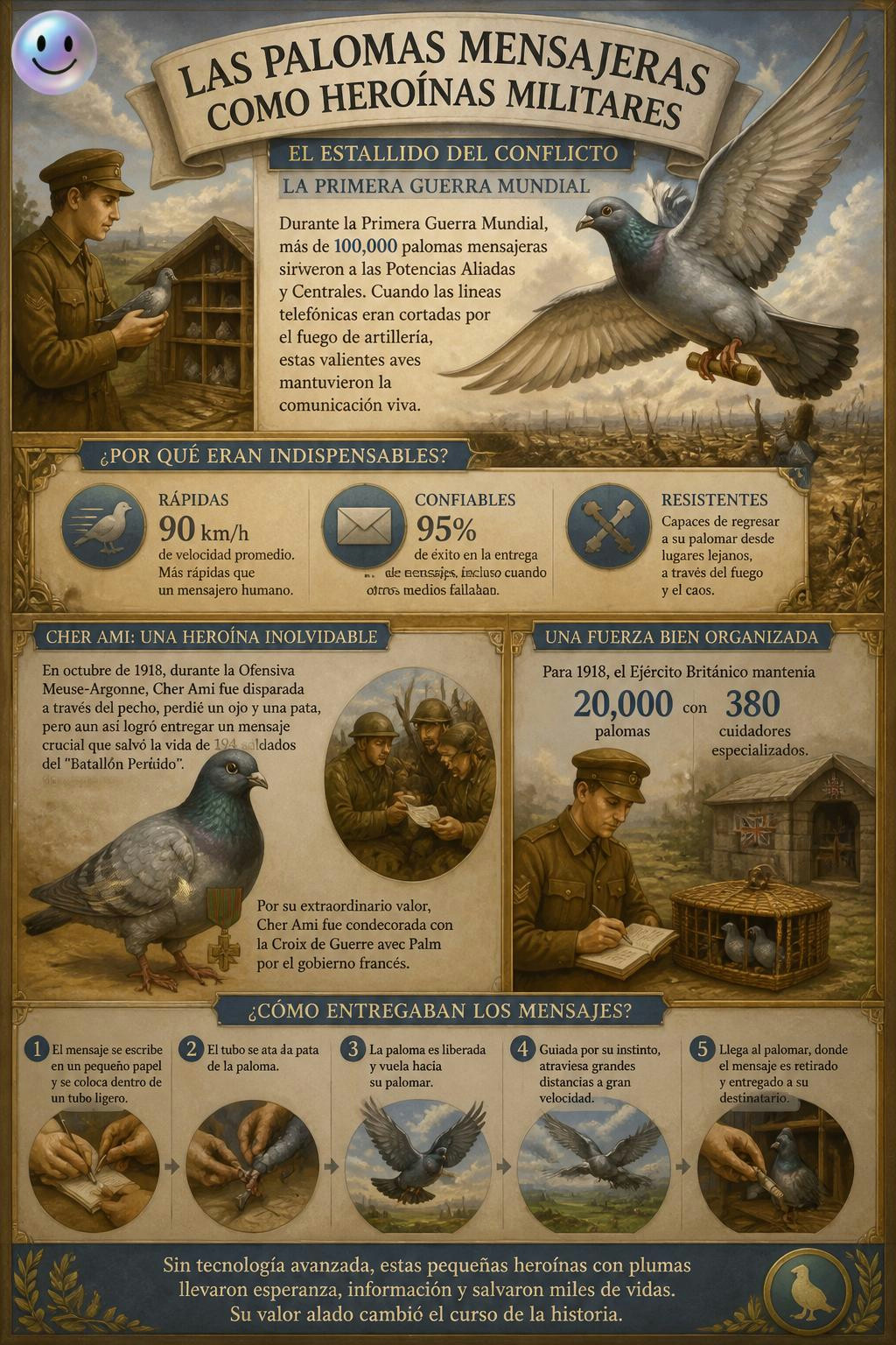 La red de comunicación más valiosa en 1914 no tenía cables, tenía plumas.