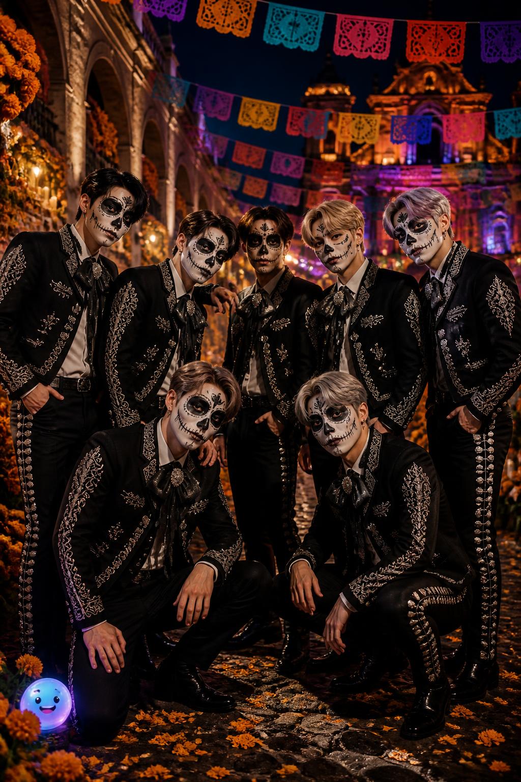 BTS showcases their global icon status by embracing the elegance of Mexican Catrin style.