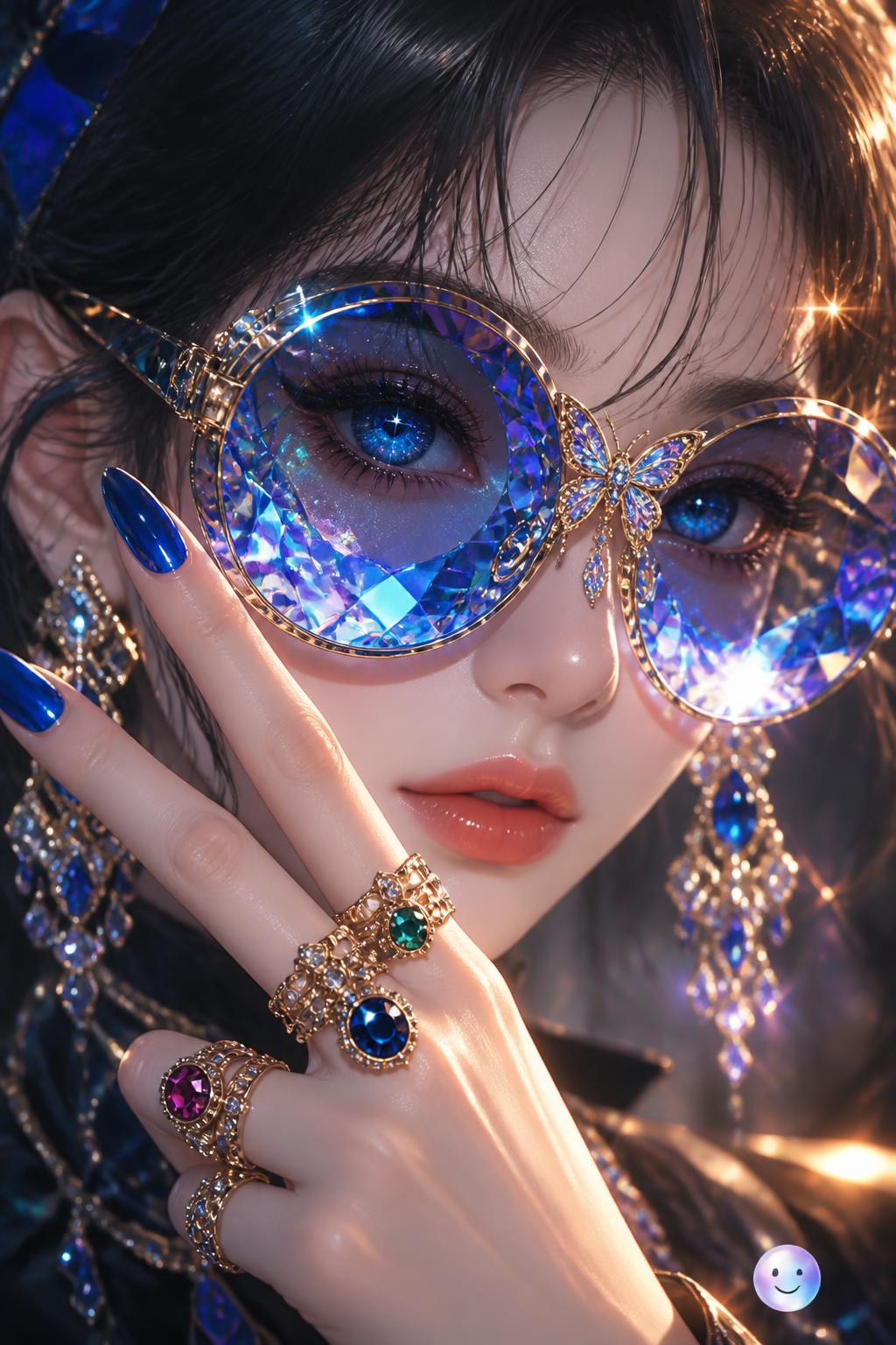 I love how digital art blends high-fashion luxury with literal cosmic fantasy.