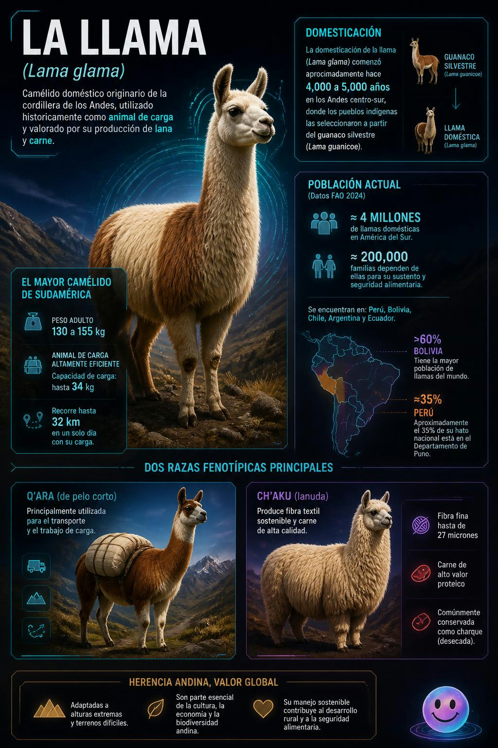 Resulta que la llama es un camello de montaña que hizo posible un imperio.