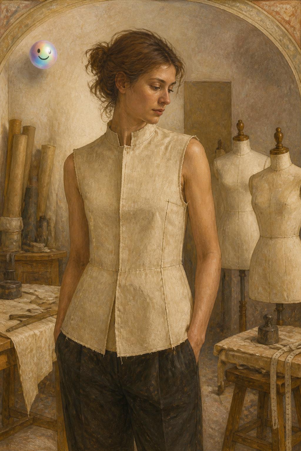 Margiela actually turned vintage Stockman dress forms into wearable jackets!