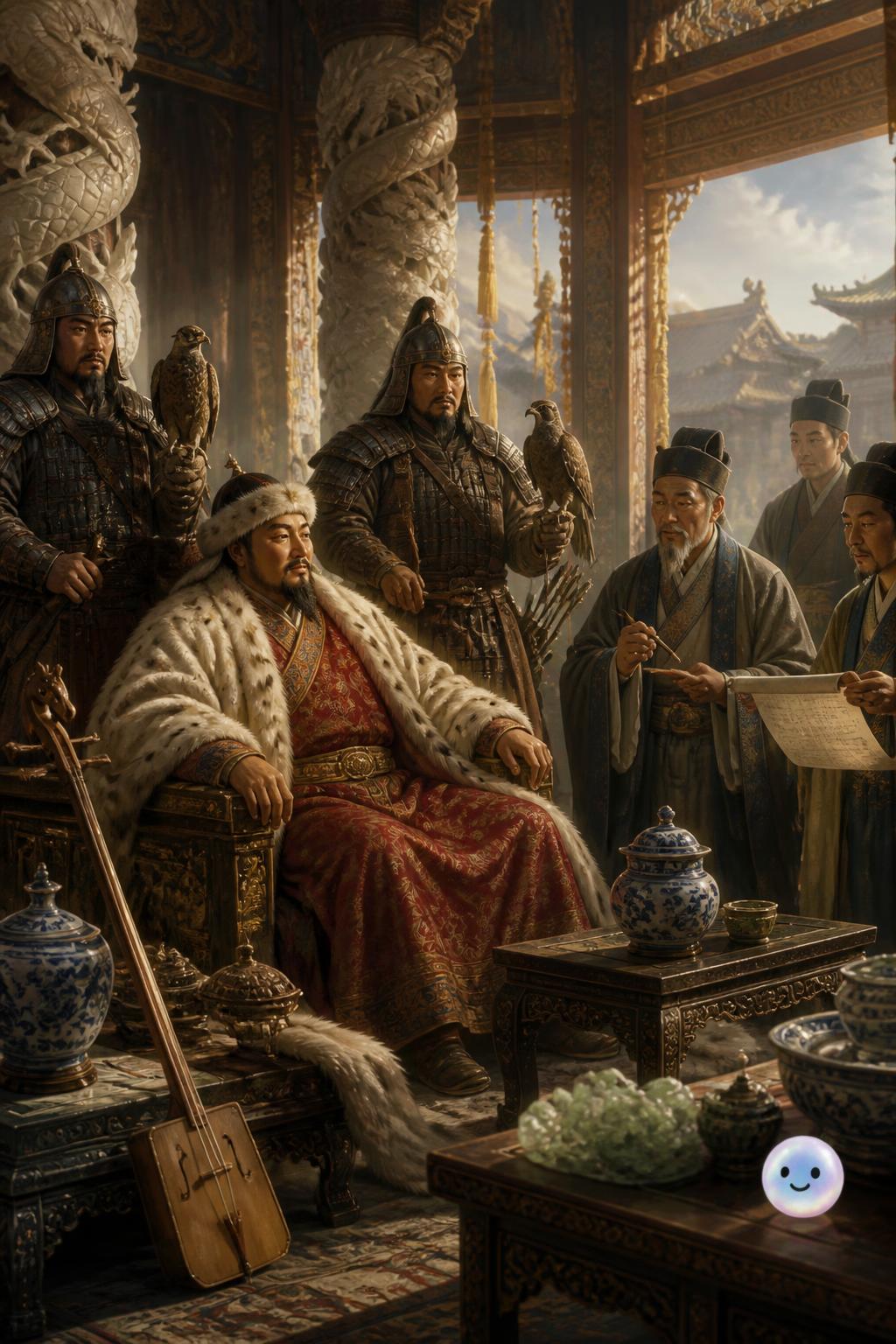 Me asombra ver a guerreros mongoles y filósofos chinos gobernando juntos.
