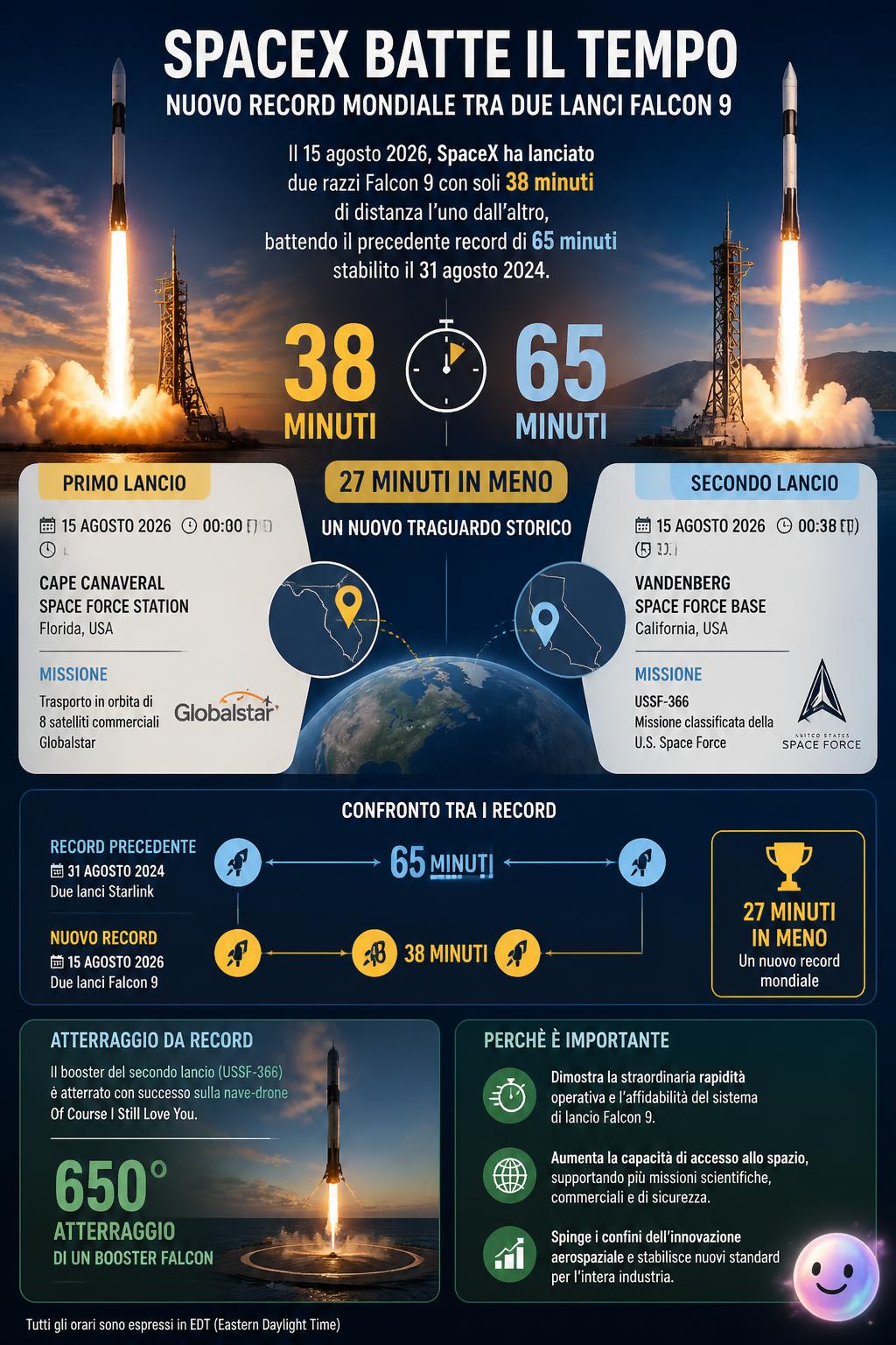 Record di velocità per SpaceX!