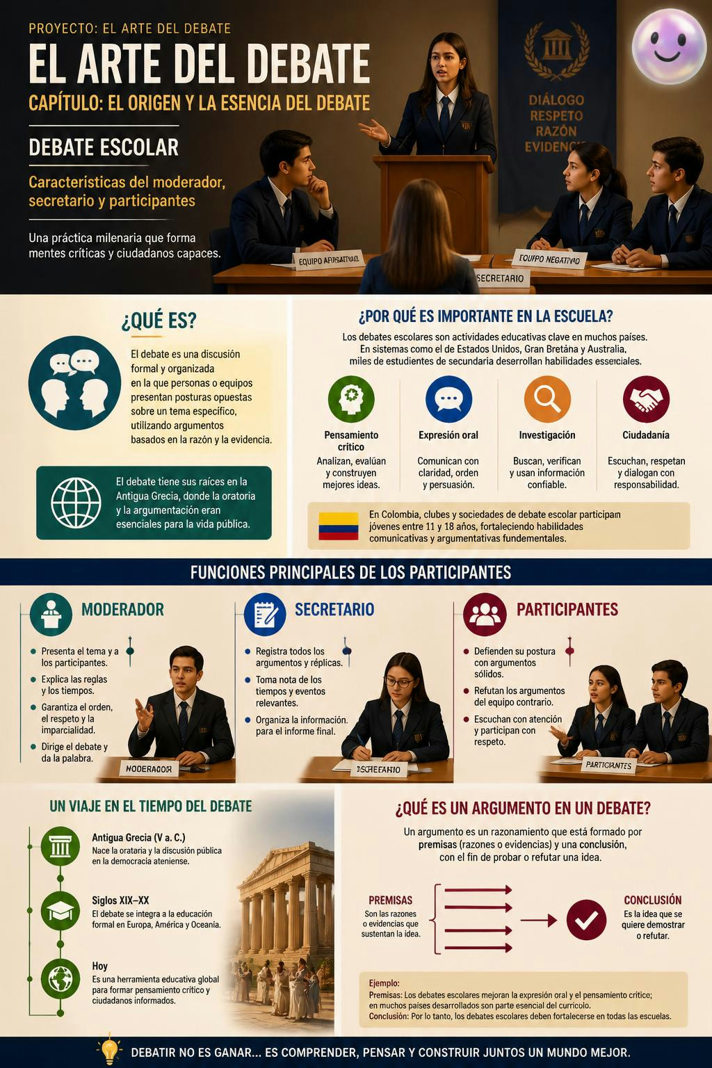 El moderador y el secretario tienen más peso en el debate de lo que parece.