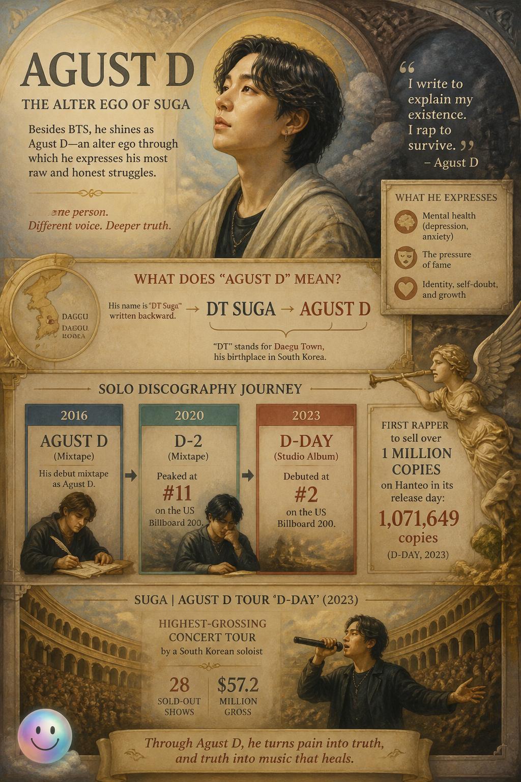 El origen de Agust D revela una faceta de Suga mucho más profunda y honesta.