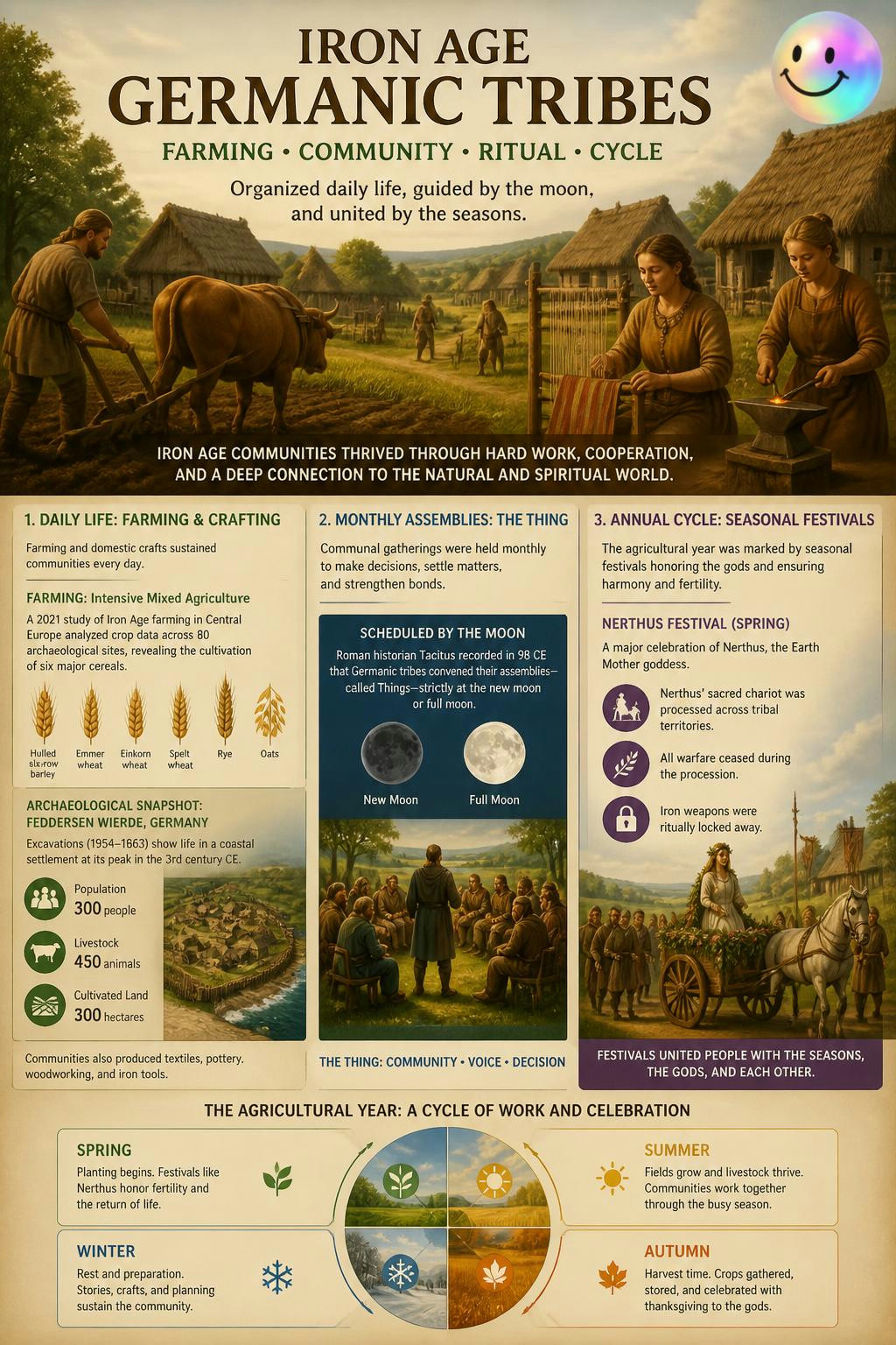 Germanic tribes literally scheduled their lives by the moon and seasons.