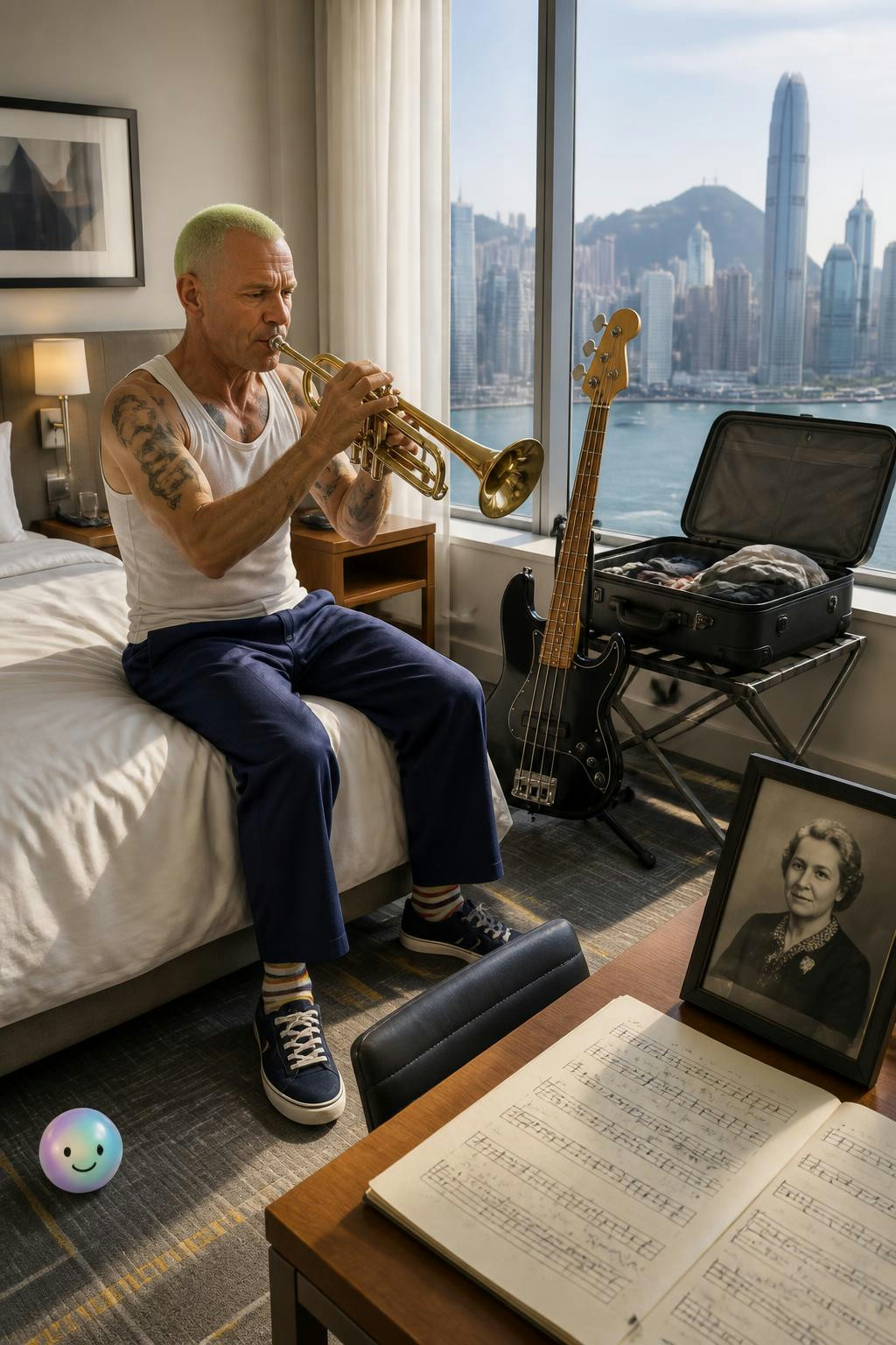 Just learned Flea practiced trumpet in hotels on RHCP tours for his solo!