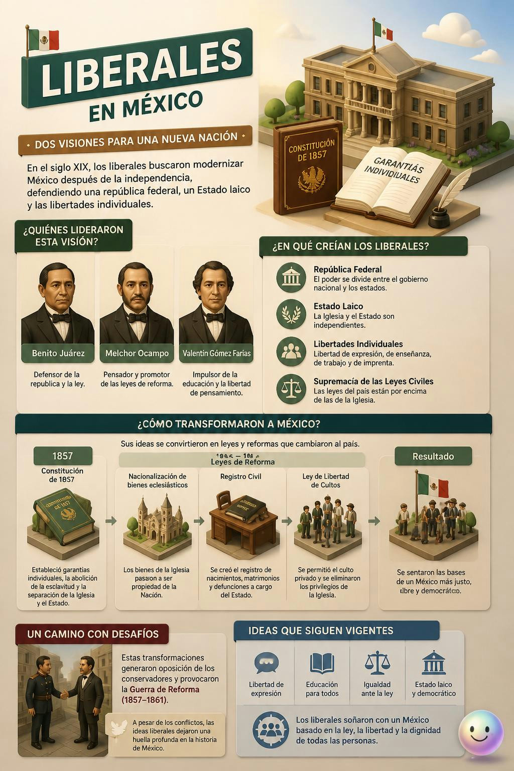 Los liberales no buscaban reformas, querían reinventar a México desde cero.