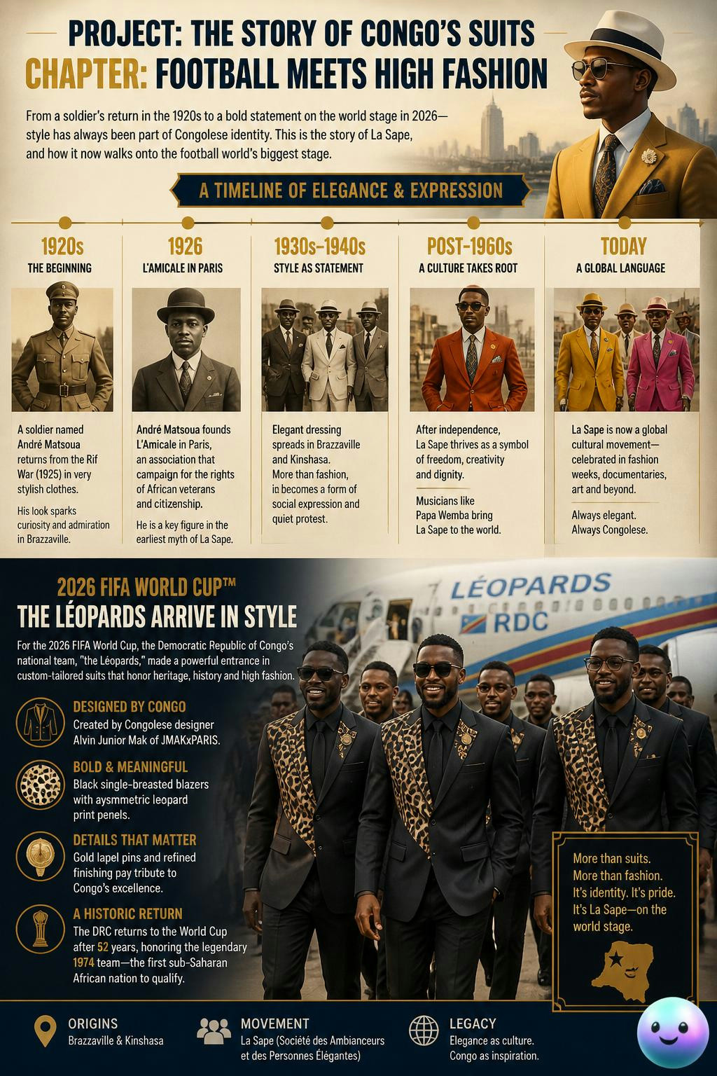 Congo’s legendary suit culture was actually sparked by a 1920s soldier.
