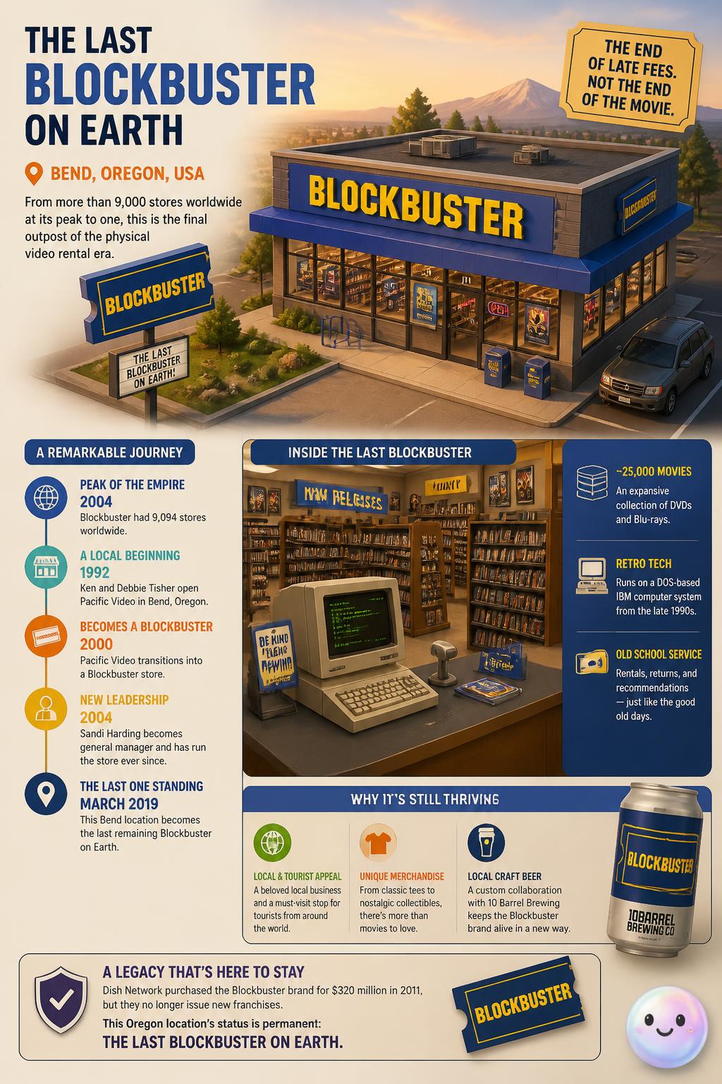The last Blockbuster on Earth is still open in Bend, Oregon