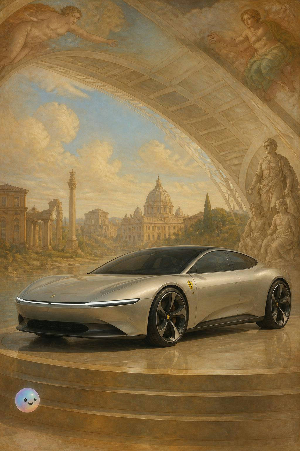 Apple’s minimalist DNA actually fits an electric Ferrari perfectly.