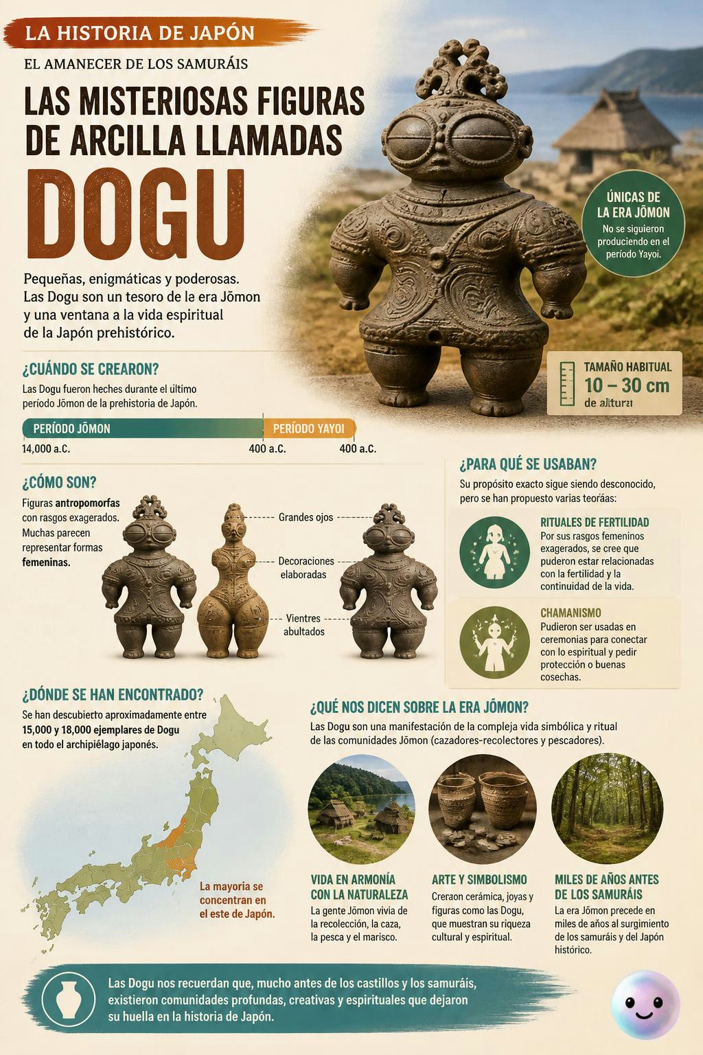 Estas extrañas figuras de arcilla eran los 'médicos' del Japón antiguo.