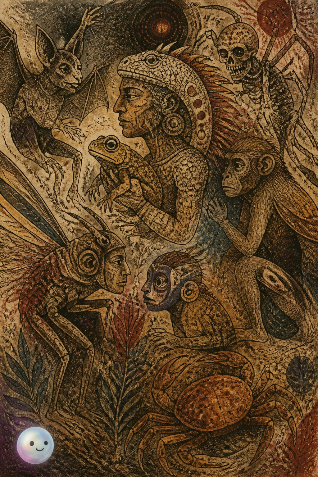 Francisco Toledo created a unique zoomorphic style by blending human and animal forms.