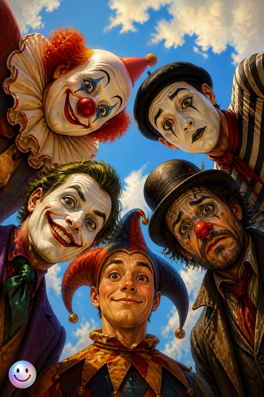 These five distinct performers actually map out the history of human comedy.
