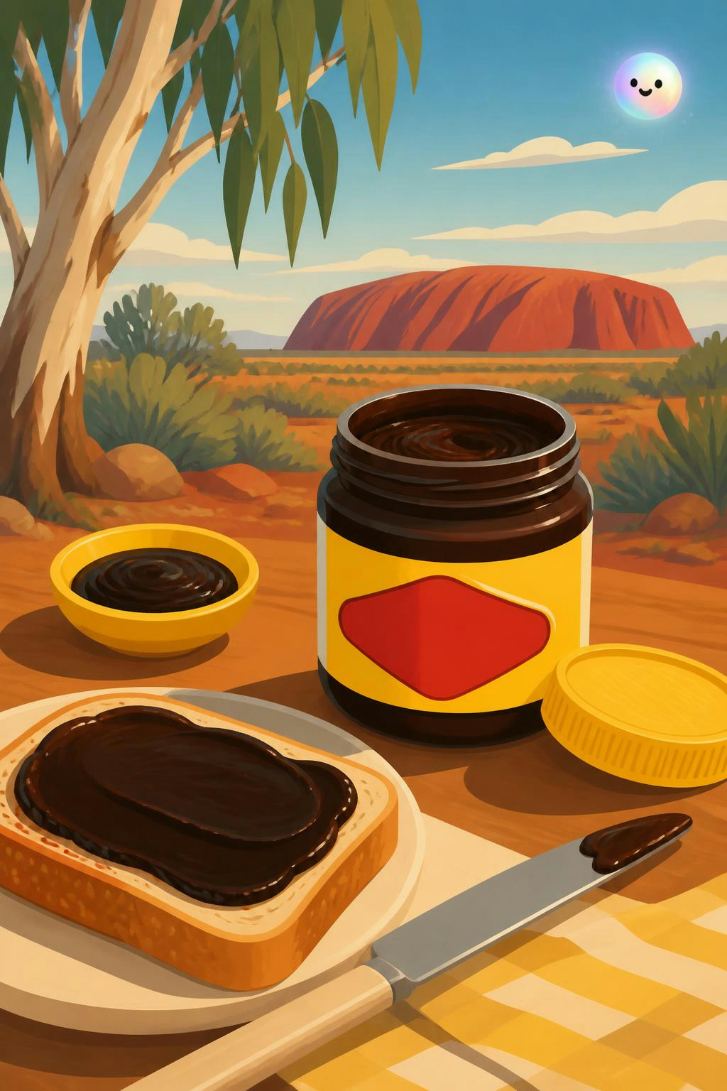 Vegemite is actually just salty yeast left over from making beer.