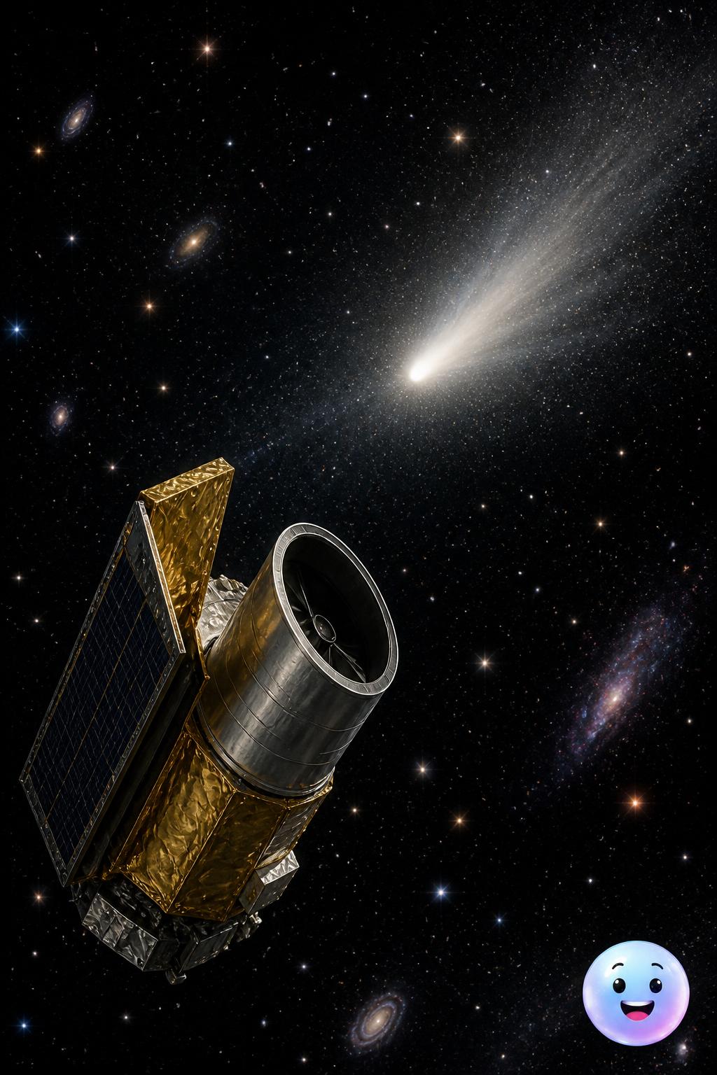 El telescopio Euclid detecta un cometa inesperado a 1.300 millones de kilómetros del Sol.