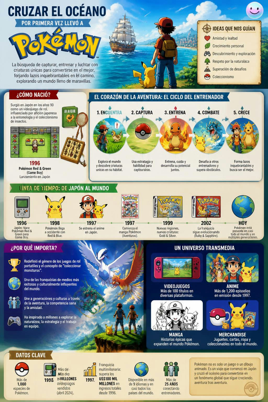 Cruzar el océano por primera vez llevó a Pokémon a inspirarse en Nueva York.