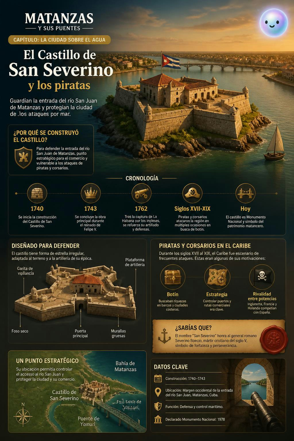 Este castillo sobre el agua fue lo que salvó a Matanzas de los piratas.