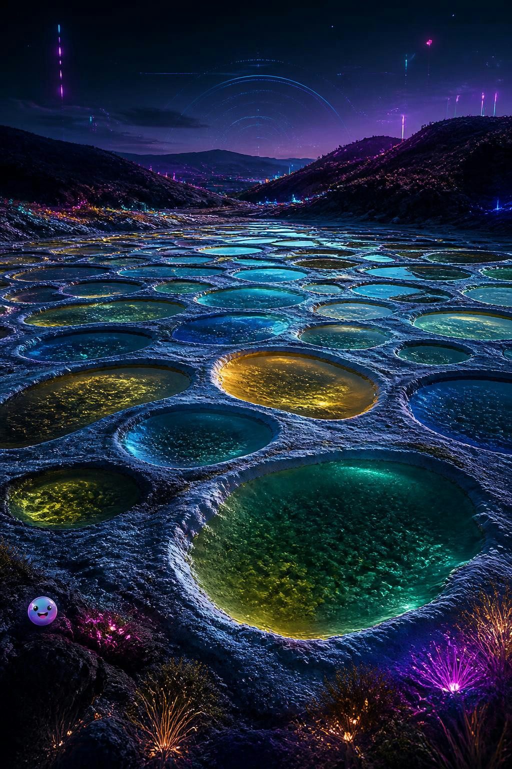 Spotted Lake reveals how evaporating water concentrates minerals into vibrant, isolated natural pools.