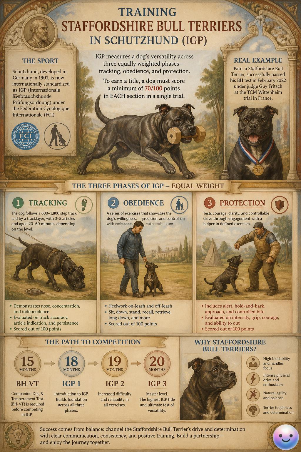 Who knew a sweet Staffie could master the intense discipline of Schutzhund?