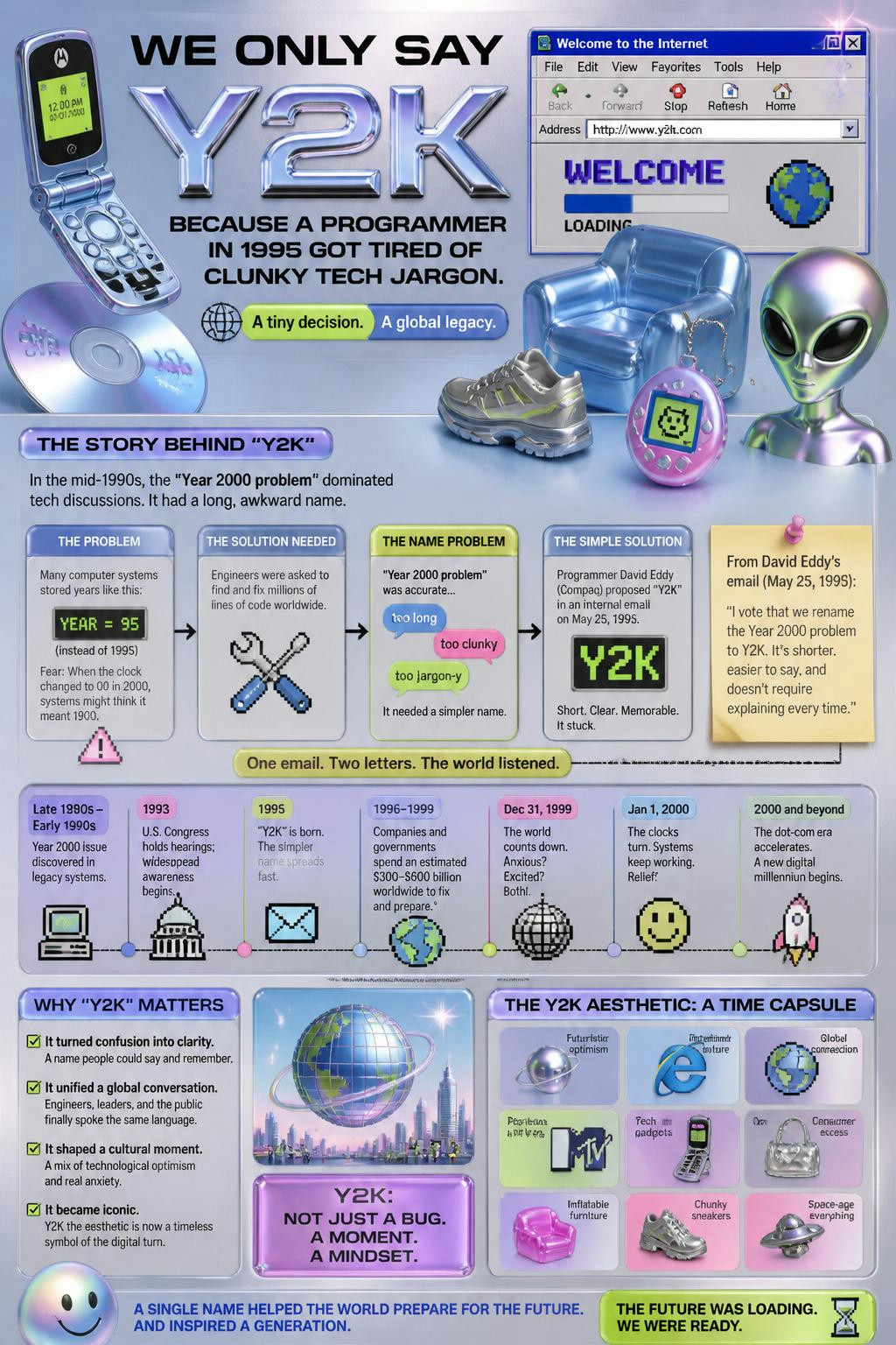 We only say Y2K because a programmer in 1995 got tired of clunky tech jargon.