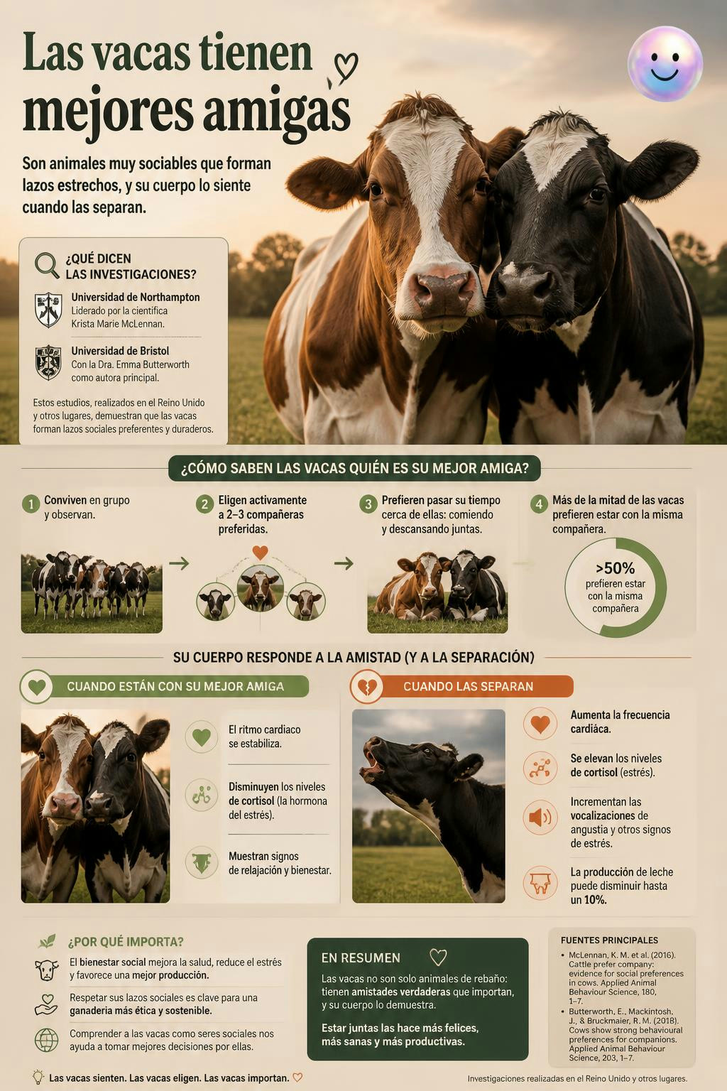 I never knew cows have best friends and get stressed when they're separated!