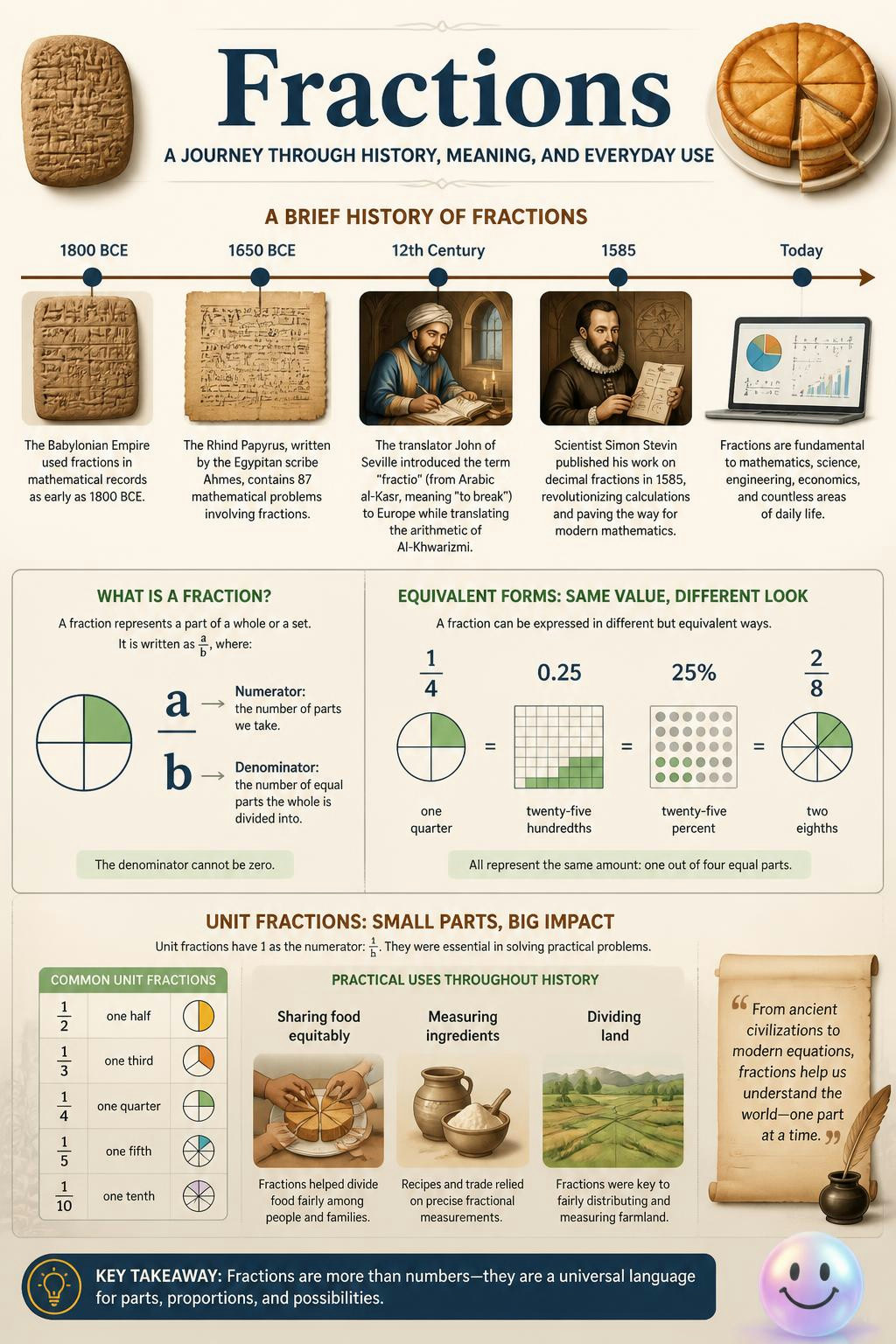 Qué loco ver cómo las fracciones están detrás del tiempo y de la música.
