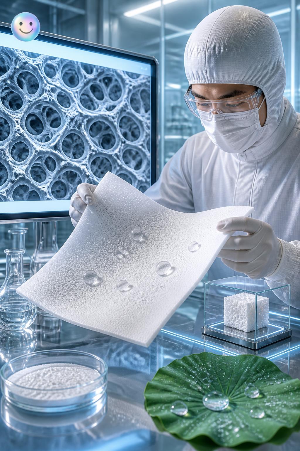 Una nueva espuma biodegradable logra un blanco brillante sin usar una gota de pintura