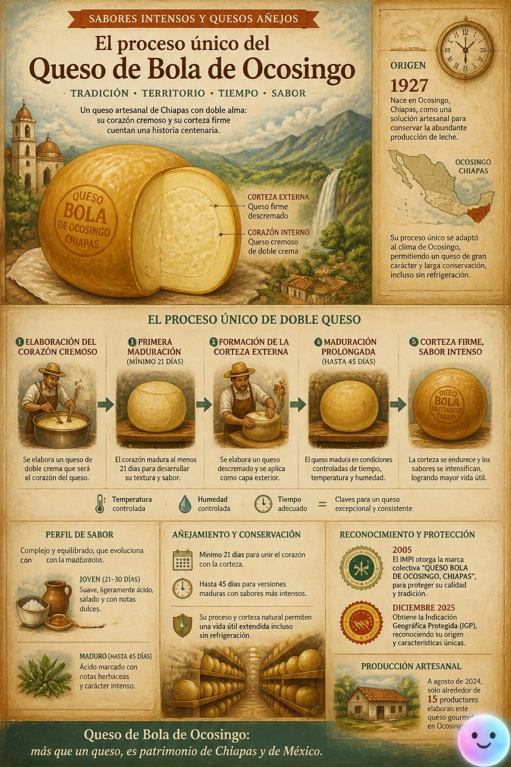 La corteza dura de este queso chiapaneco es en realidad más queso madurado.
