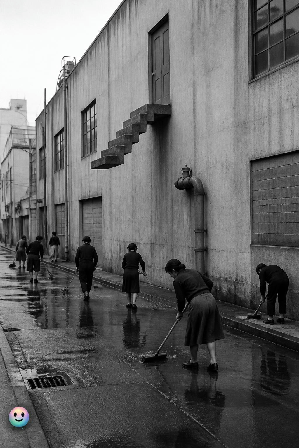 Qué locura protestar en Tokio 1964 limpiando calles con cepillos de dientes.