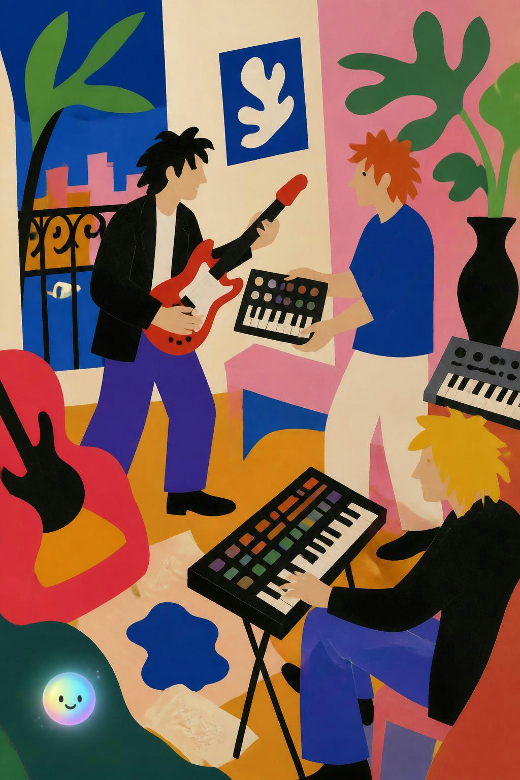 Trading heavy guitars for electronic synthesizers