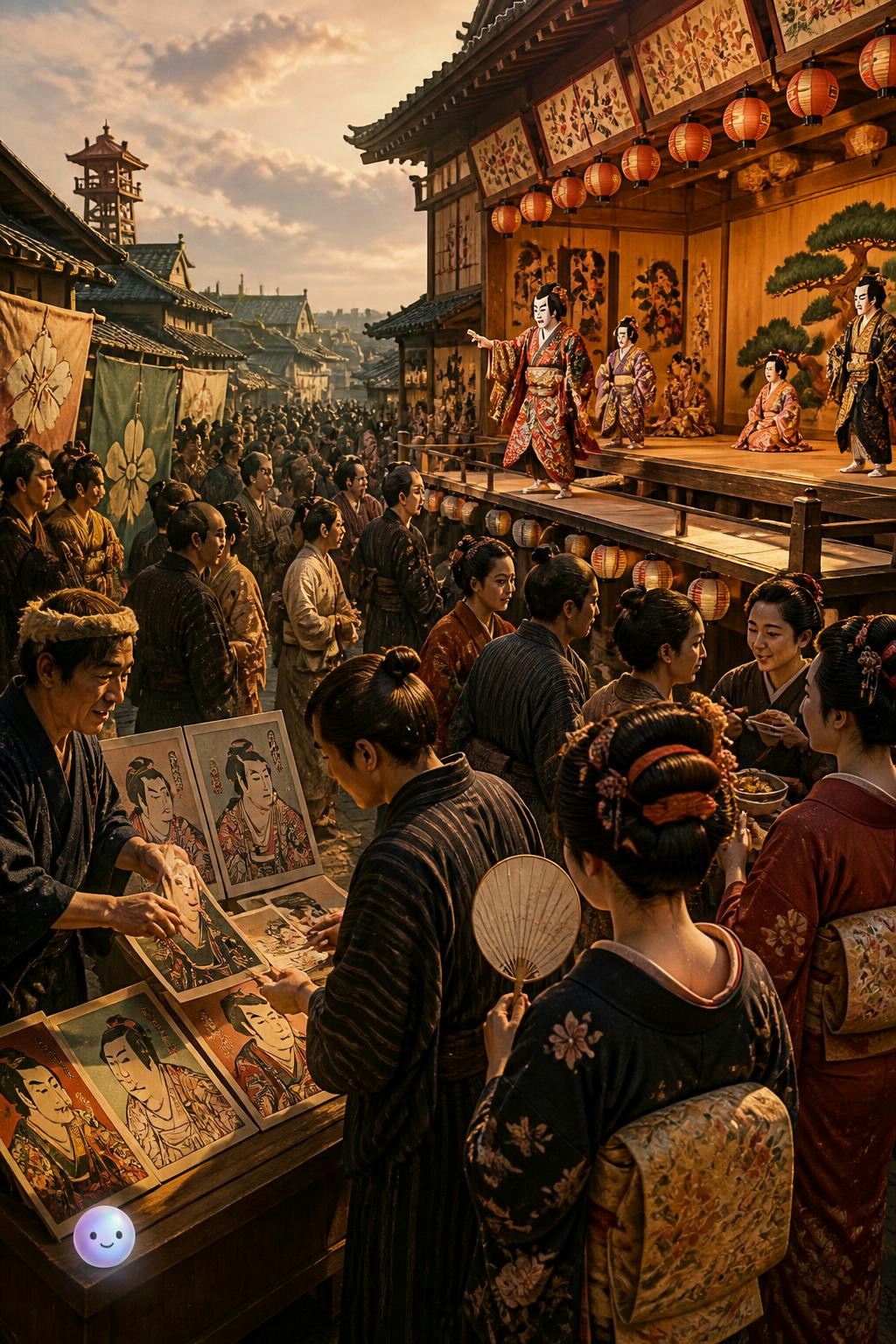 Al cerrarse al mundo, el pueblo creó la era cultural más vibrante de Japón.