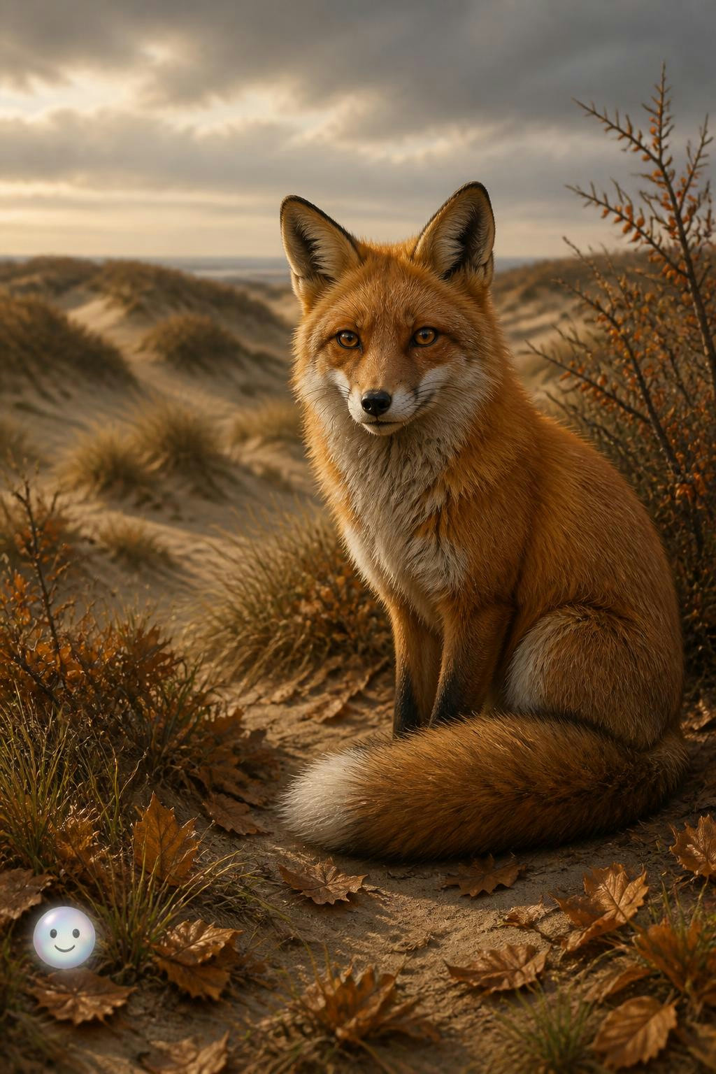 Red foxes thrive in the protected coastal dunes of the Amsterdamse Waterleidingduinen.