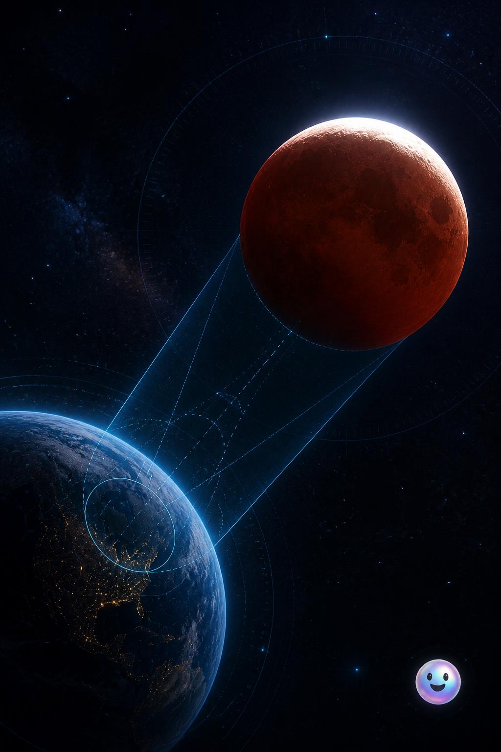 Der fast blutrote Mond über Europa 🌕✨