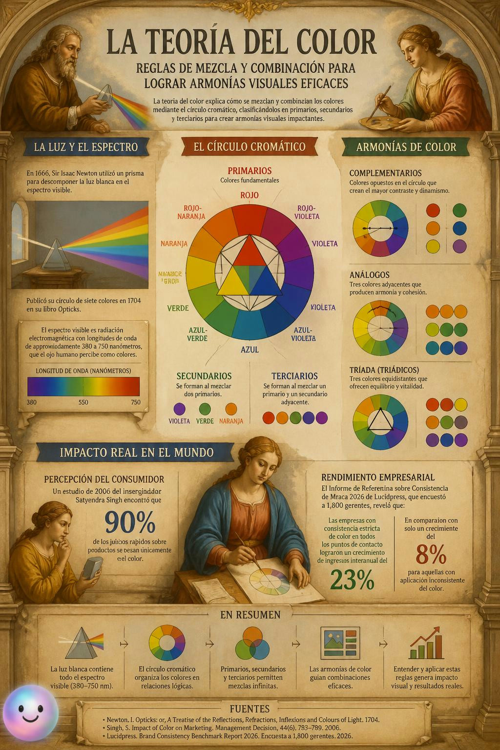 Toda la armonía visual que nos rodea nace de solo tres colores y sus reglas.
