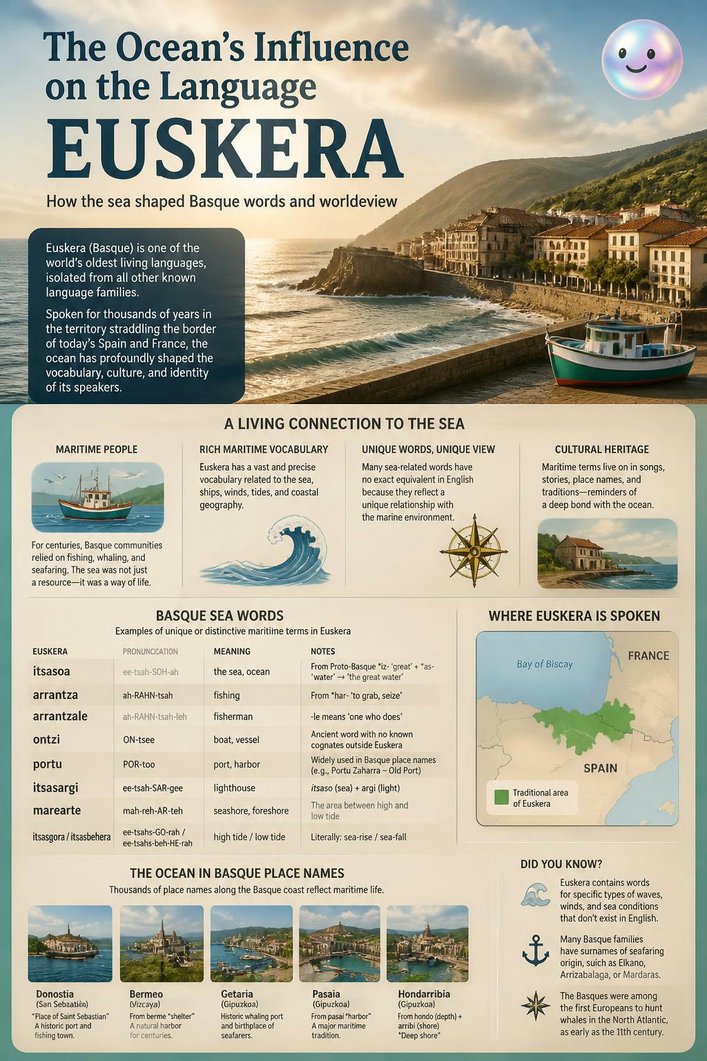 The ocean's influence on the language