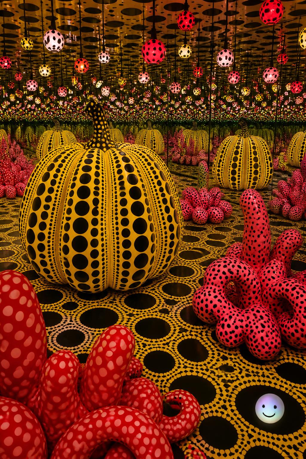 Kusama's famous polka dots actually started on her family's seed farm.