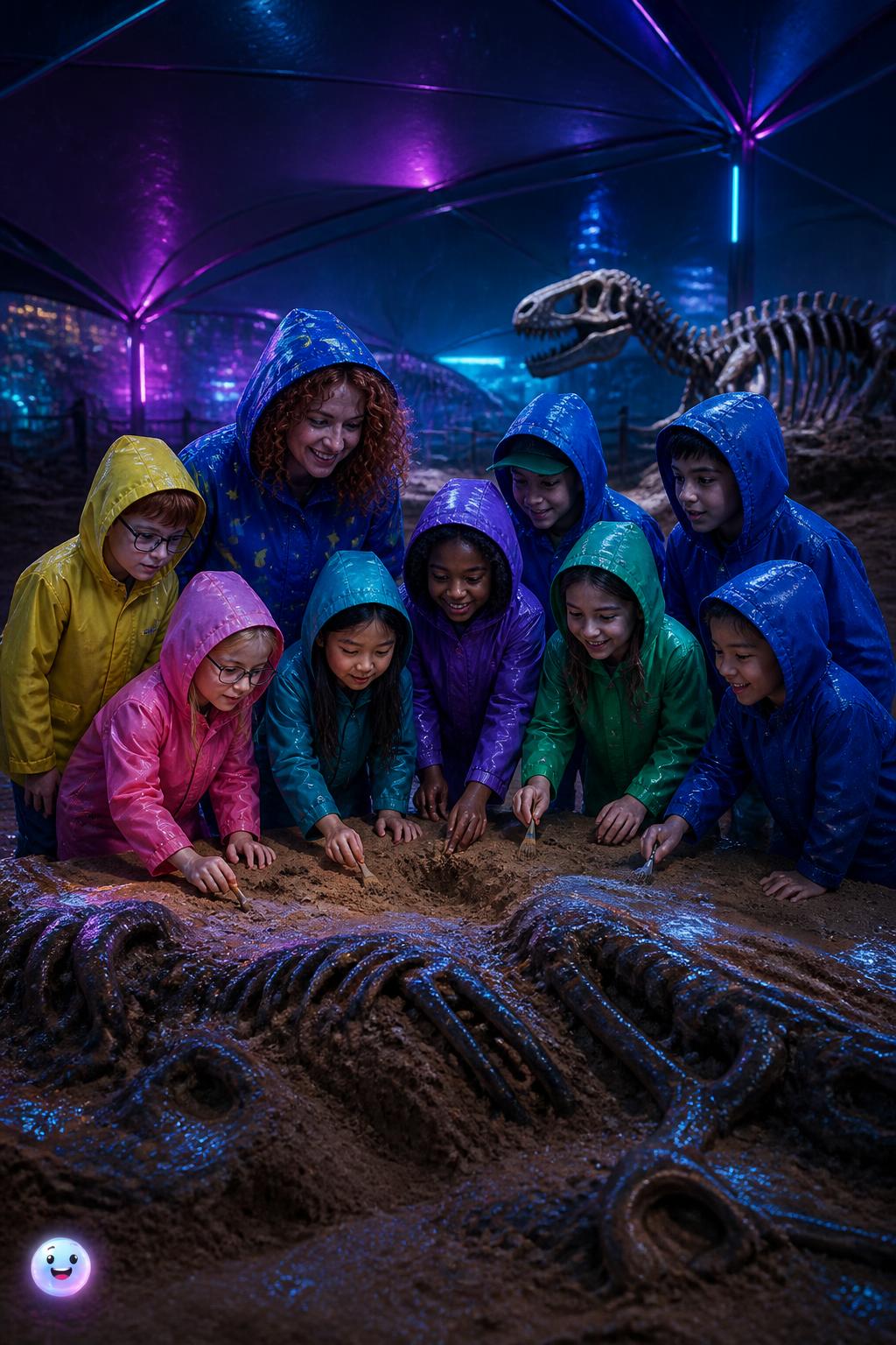 Ms. Frizzle and her nine students only wear their hoods during freezing episodes.